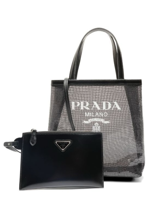 Prada Handbags - 🔥WKND SALE🔥 Prada 1BG417 Tote with Removable Patent Leather Pouch - READ DETAILS